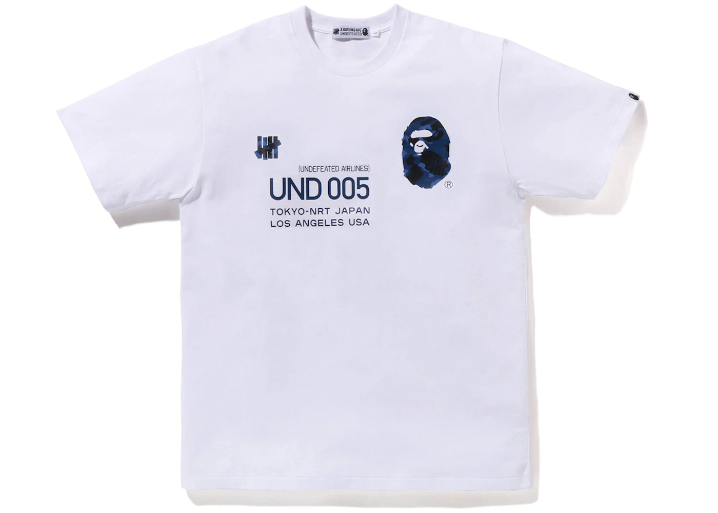 BAPE x Undefeated 005 Tee (FW22) White Navy