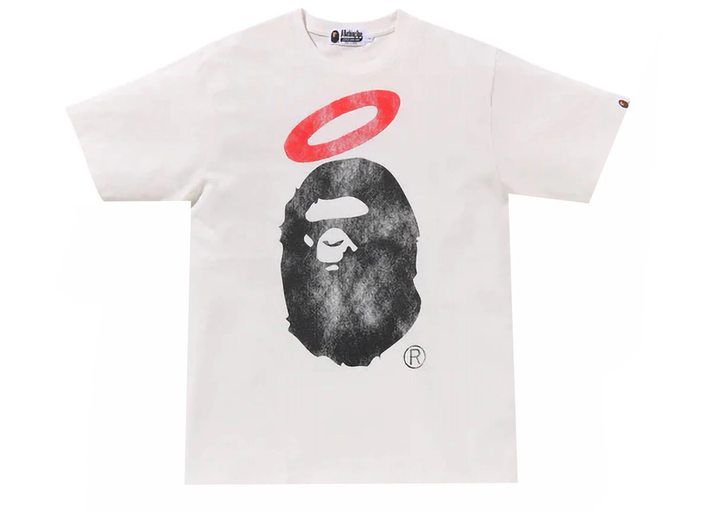 BAPE x Union Pigment Dyed Ape Head Tee White