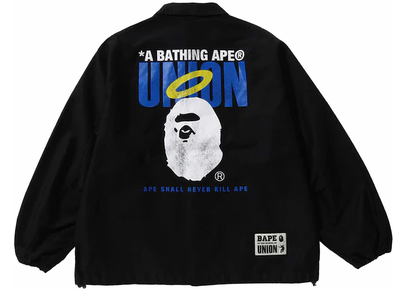 BAPE x Union Pigment Dyed Coach Jacket Black