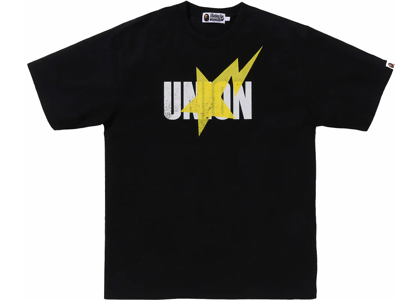BAPE x Union Pigment Dyed Sta Tee Black