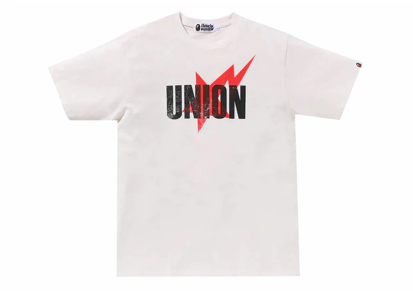BAPE x Union Pigment Dyed Sta Tee White