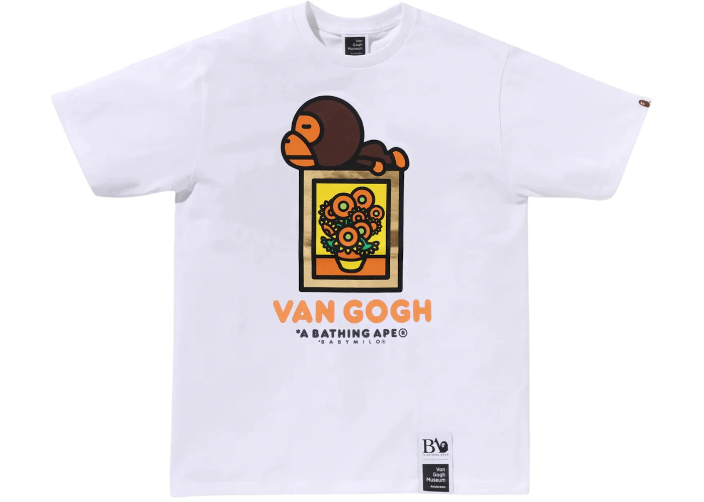 BAPE x Van Gogh Museum Kids Baby Milo Tee White