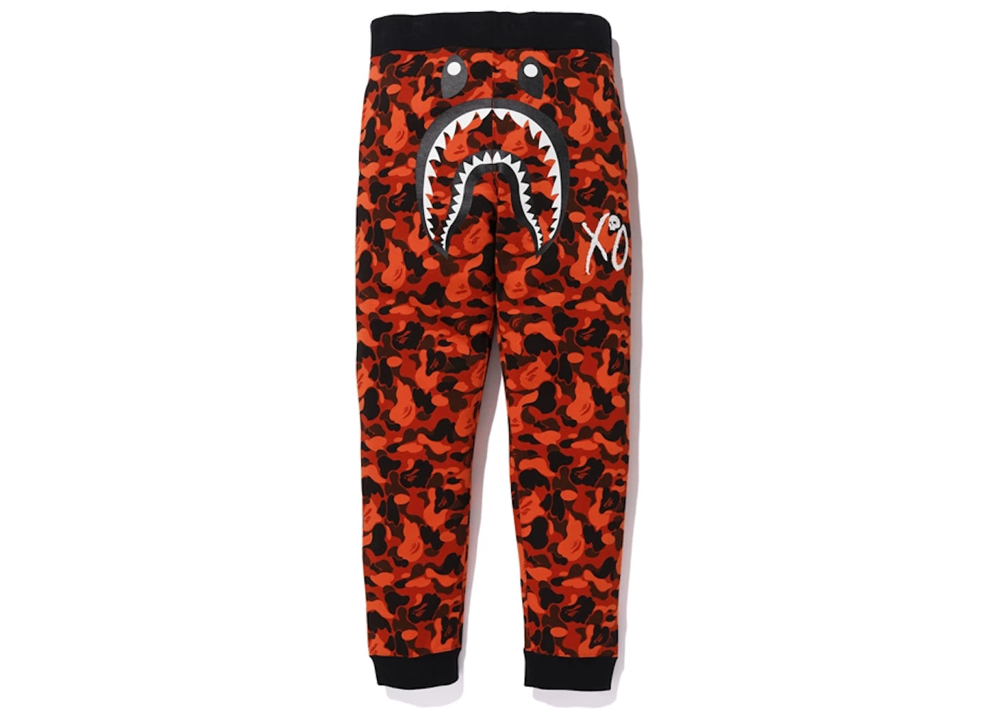 BAPE x XO Camo Shark Slim Sweat Pants Orange