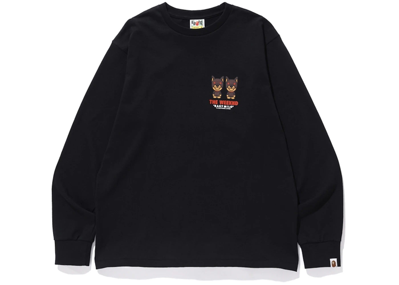 BAPE x XO The Weeknd Long Sleeve Tee Black