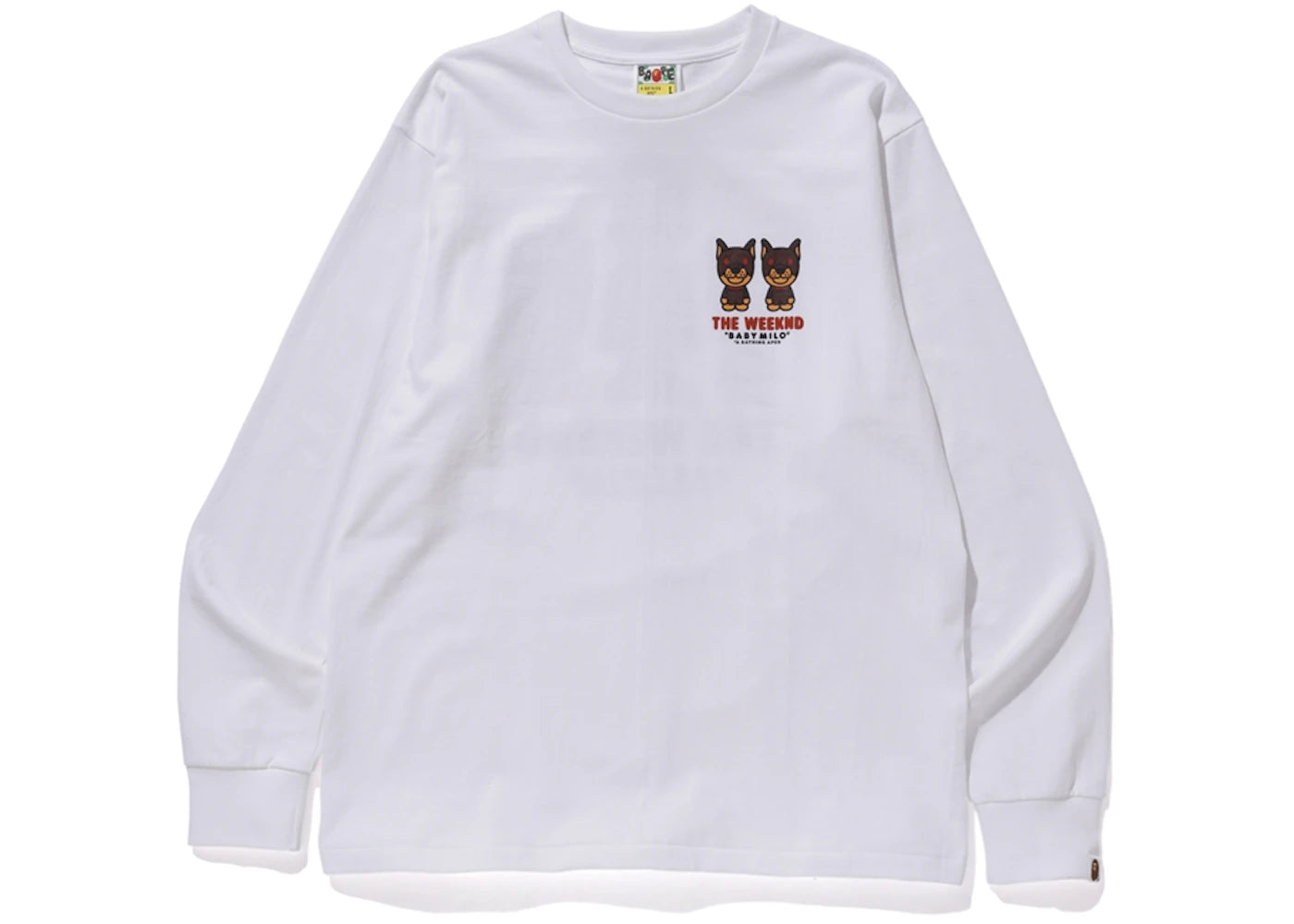 BAPE x XO The Weeknd Long Sleeve Tee White