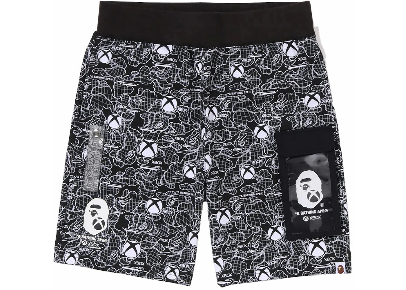 BAPE x Xbox Camo Sweat Shorts Black