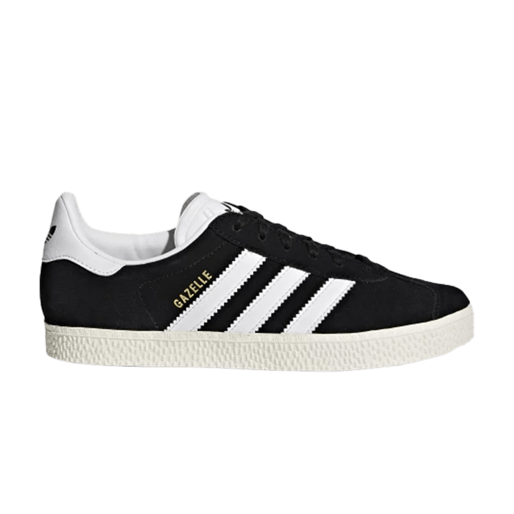 adidas Gazelle Core Black Cloud White Gold Metallic (GS)