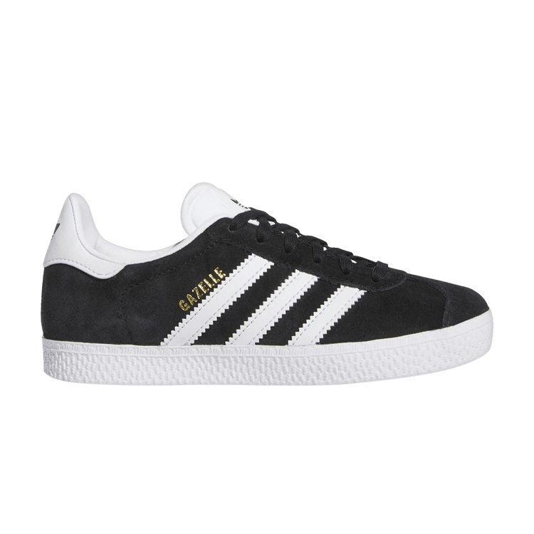 adidas Gazelle Core Black Cloud White Gold Metallic (PS)