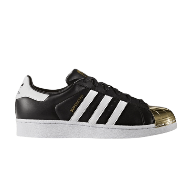 adidas Superstar Metal Toe Core Black Gold Toe (Women's)