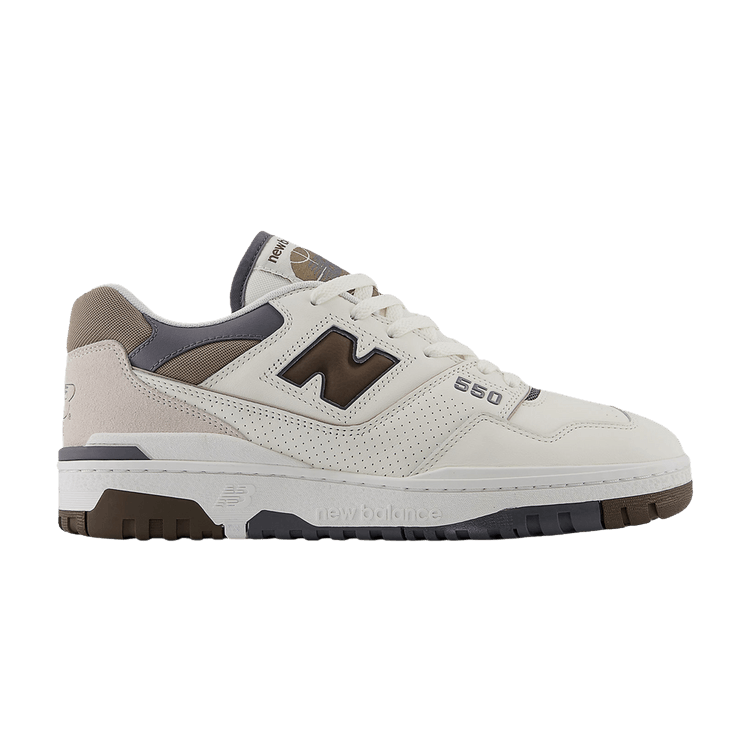 New Balance 550 Sea Salt Dark Mushroom