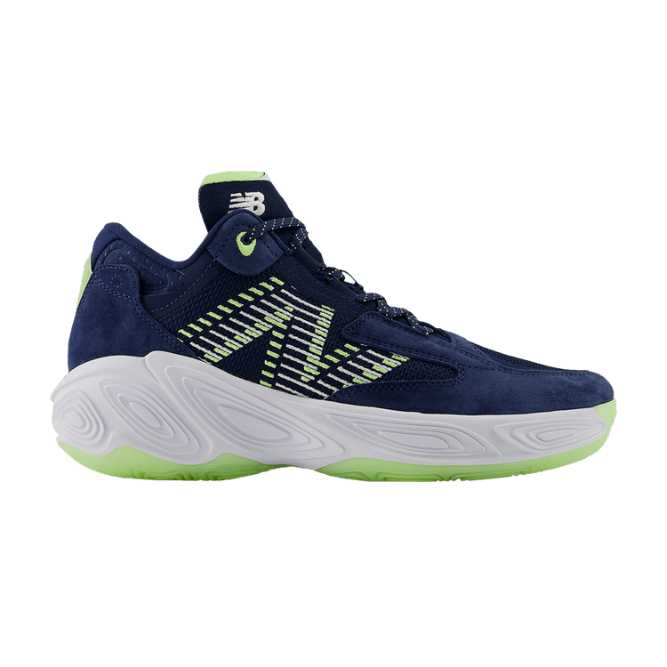 New Balance Fresh Foam BB v2 Navy Bleached Lime Glow