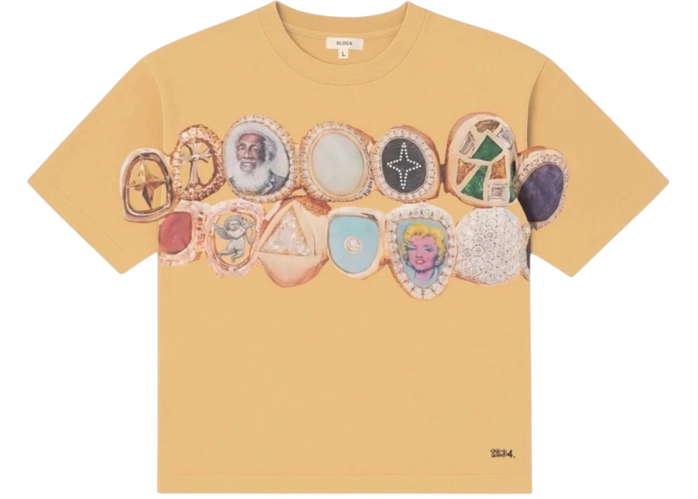 BLDG4 Grills S/S Knit T-shirt Sand