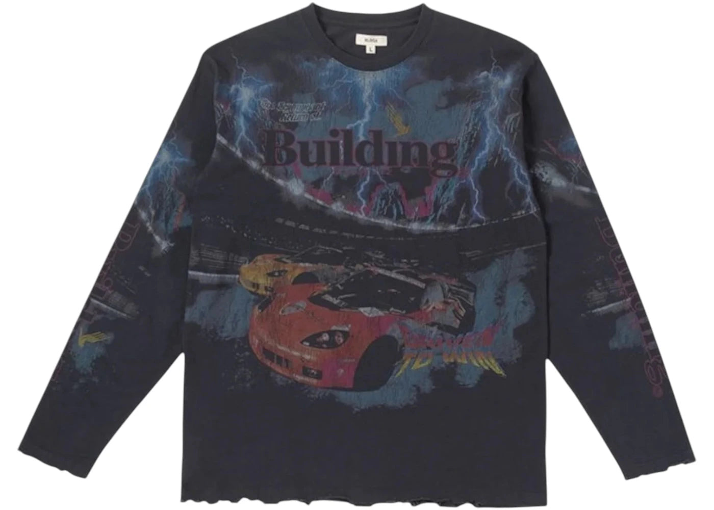 BLDG4 Talladega LS Knit Tee Charcoal Art