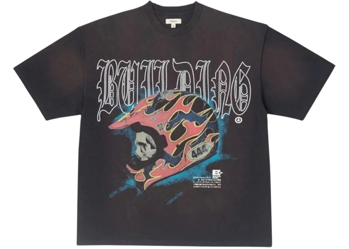 BLDG4 Wheels SS Knit Tee Charcoal Art