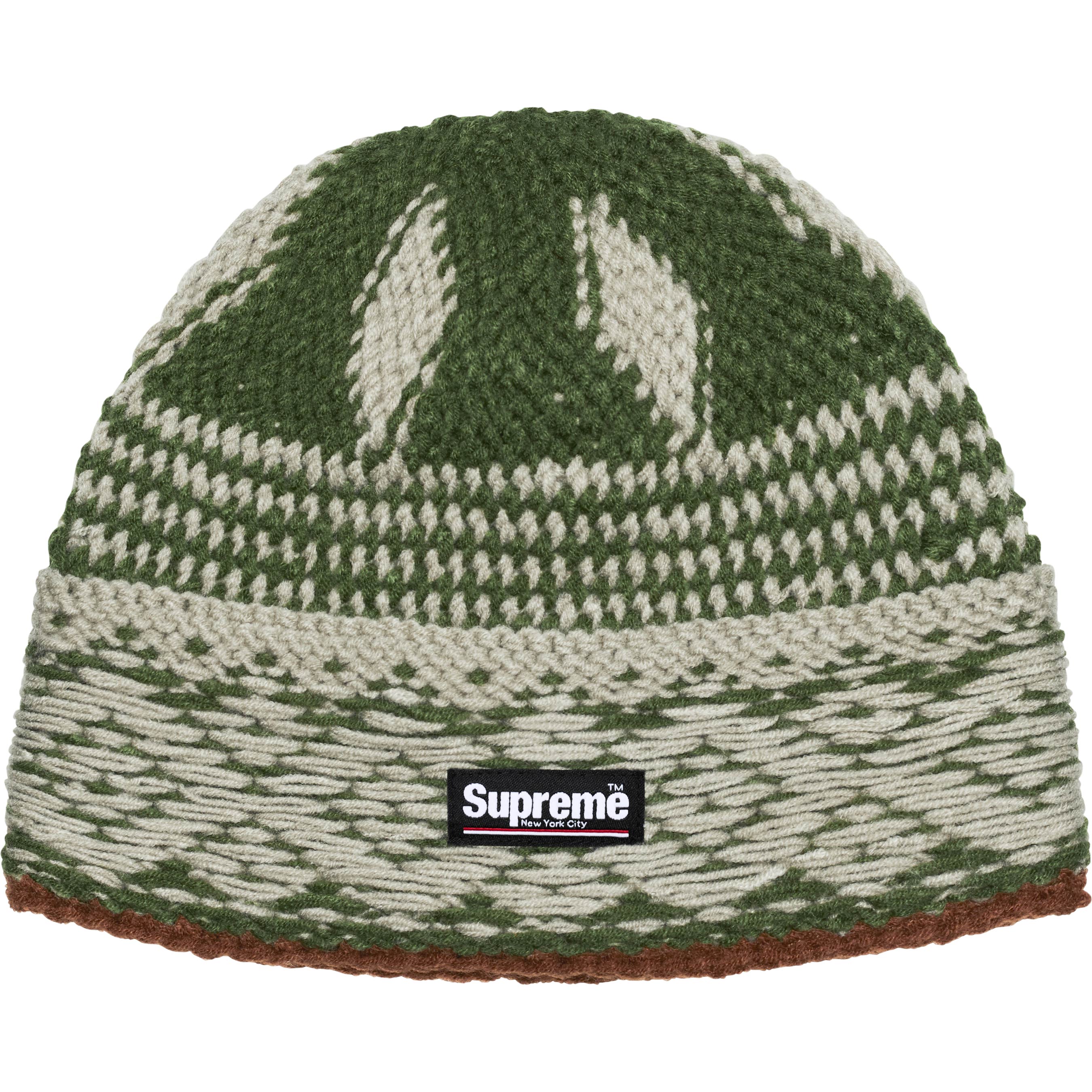 Supreme Diamond Beanie - Green