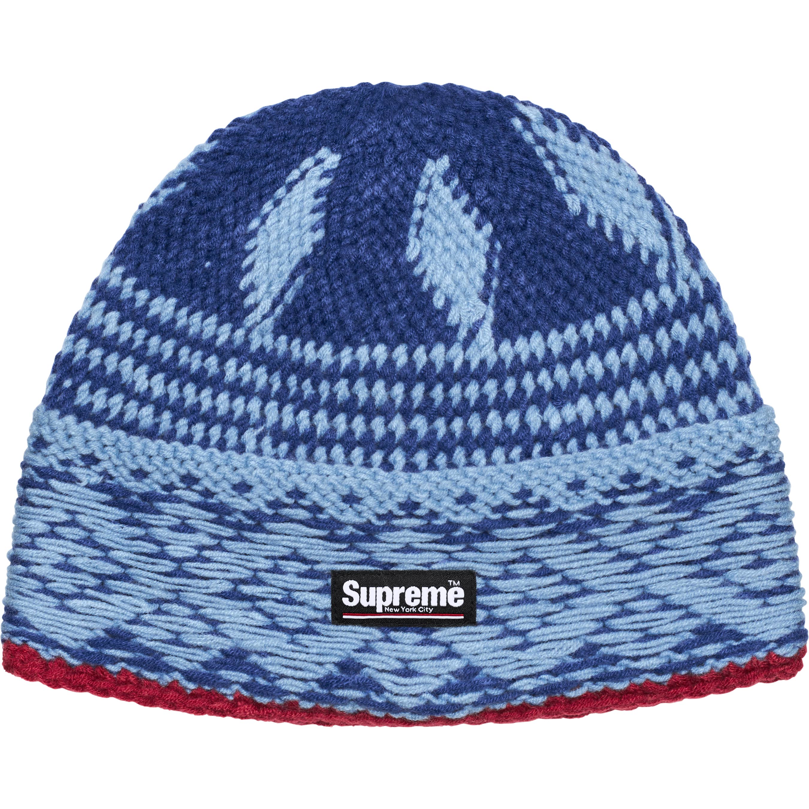 Supreme Diamond Beanie - Navy