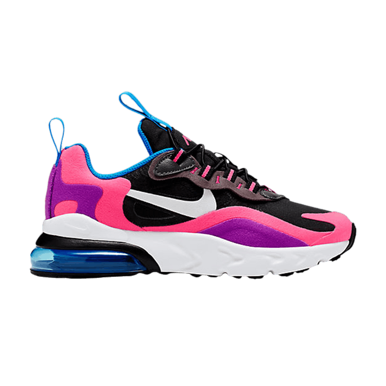 Nike Air Max 270 React Black Hyper Pink Vivid Purple (PS)