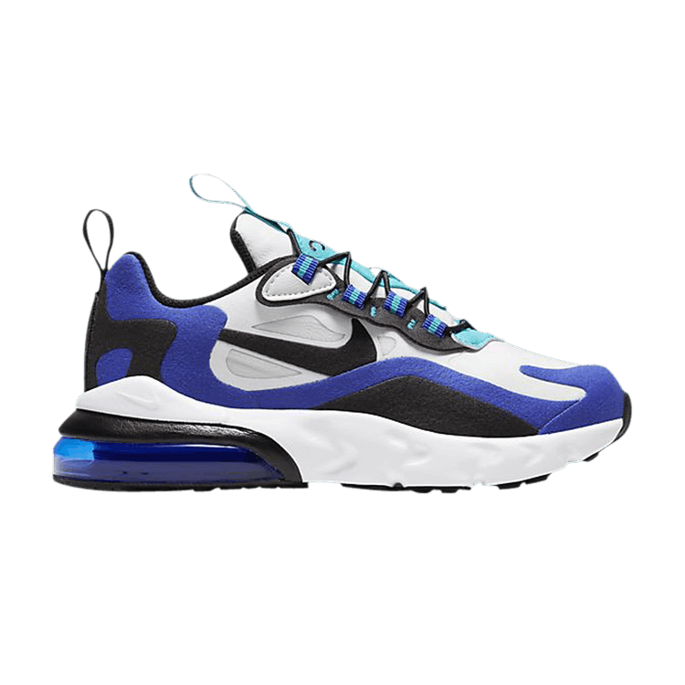 Nike Air Max 270 React White Hyper Blue Oracle Aqua (PS)