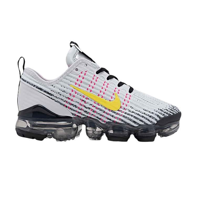 Nike Air VaporMax Flyknit 3 White Dynamic Yellow (GS)