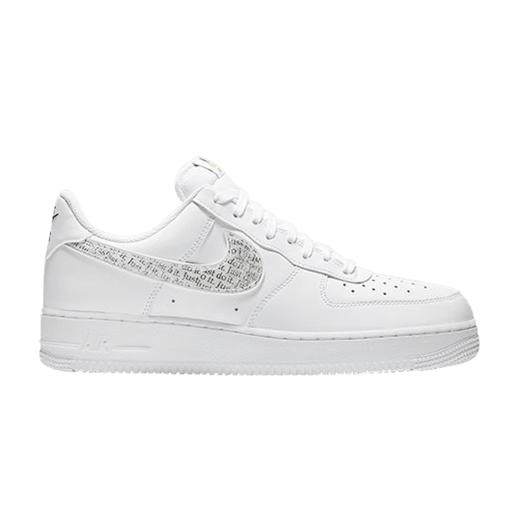 Nike Air Force 1 Low Just Do It Pack White Clear