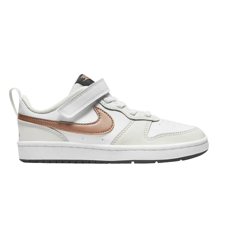 Nike Court Borough Low 2 White Metallic Bronze (PS)