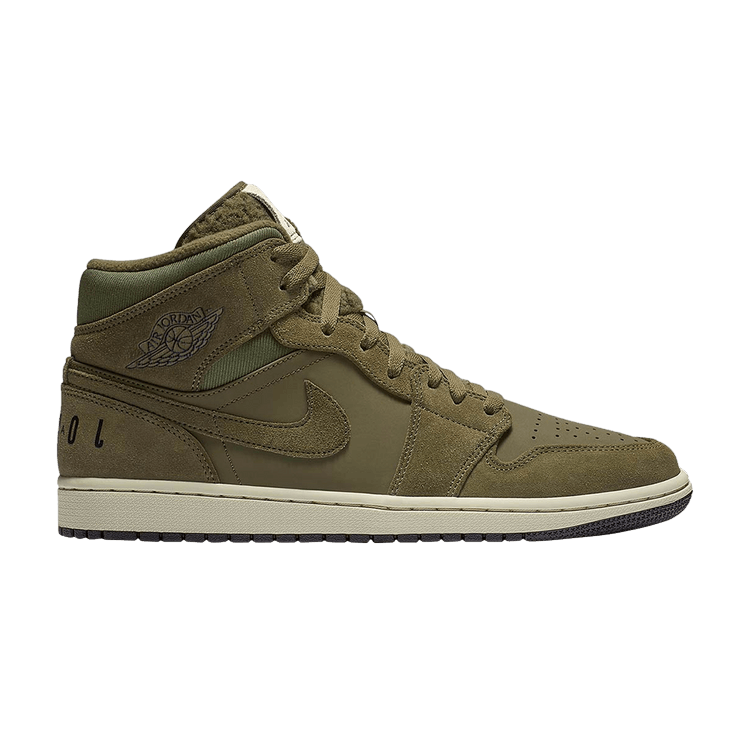 Jordan 1 Mid Olive Canvas (2018)