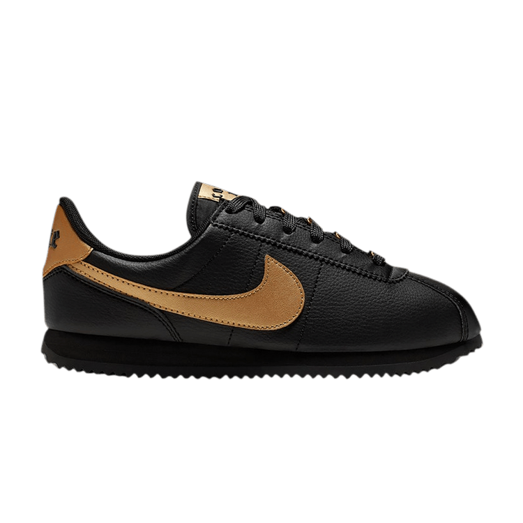 Nike Cortez Basic Black Metallic Gold (GS)