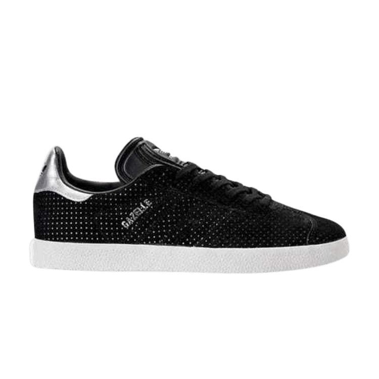 adidas Gazelle Core Black Silver Metallic (Women's)