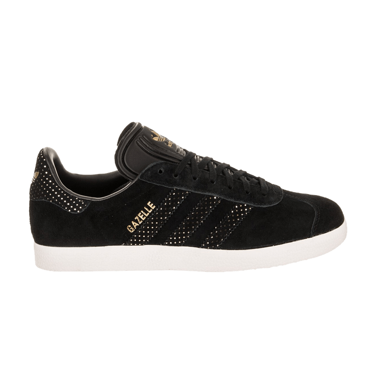 adidas Gazelle Core Black Gold Metallic (Women's)