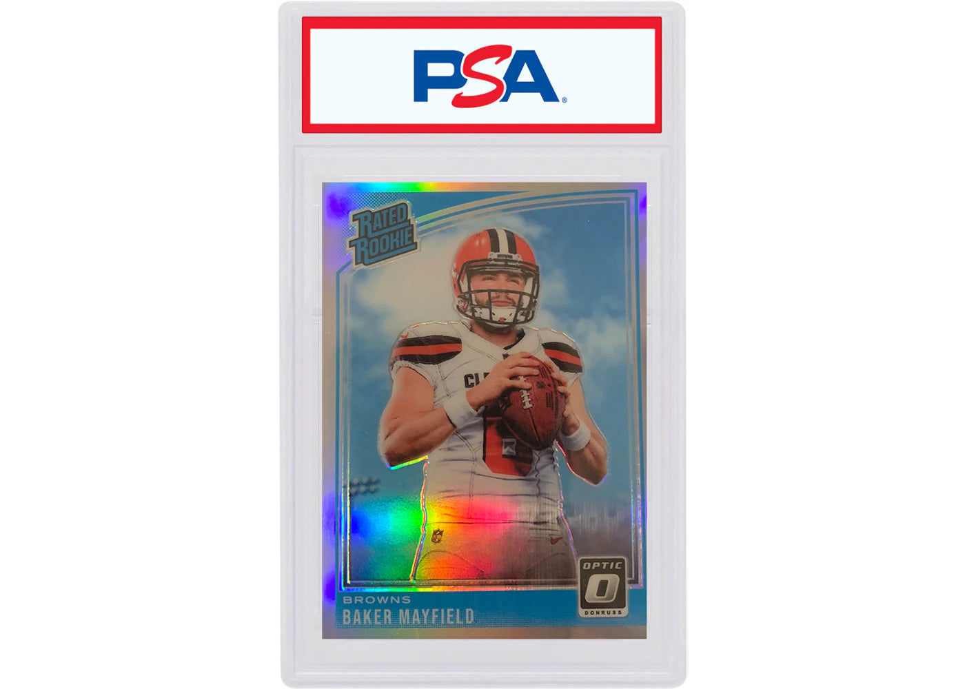 Baker Mayfield 2018 Panini Donruss Optic Rookie Holo #153 (PSA or BGS Graded)
