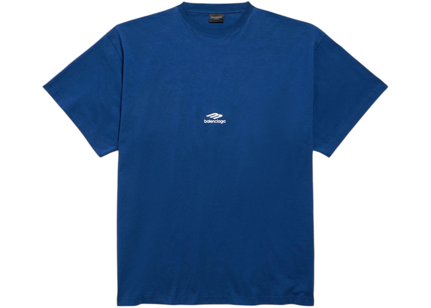 Balenciaga 3B Sports Icon Oversized T-Shirt Light Marine Blue/White