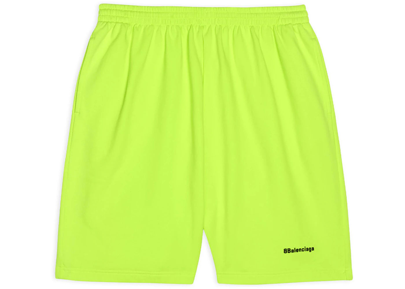 Balenciaga BB Corp Sweat Shorts Fluo Yellow/Black