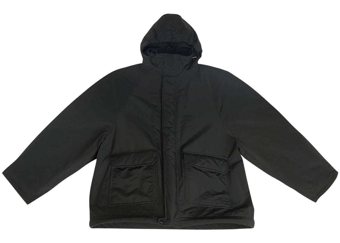 Balenciaga BB Icon Kick Oversized Parka Black