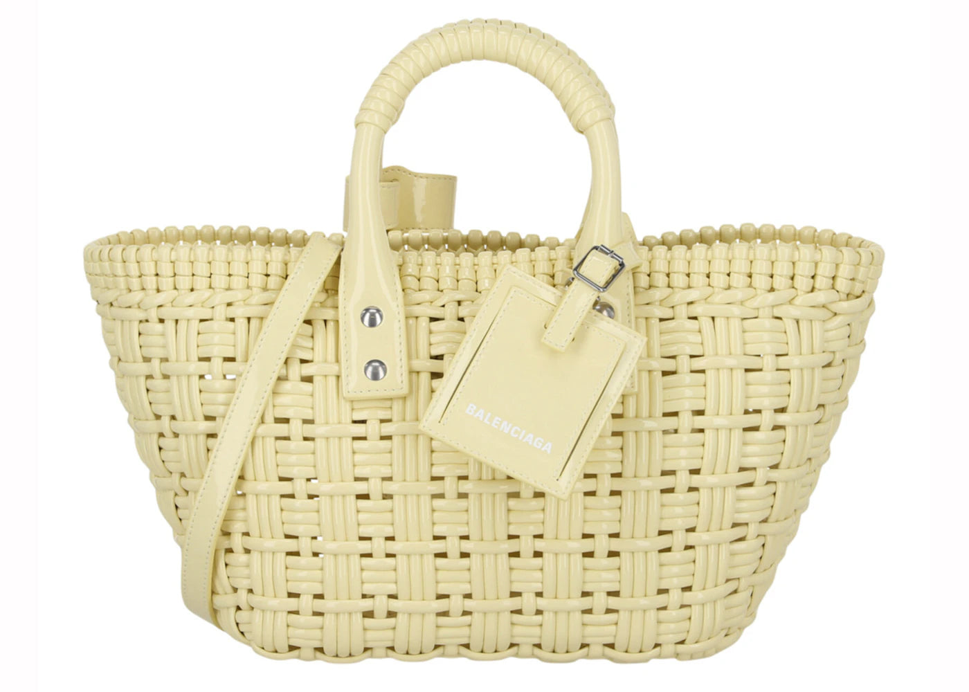 Balenciaga Bistro Strap Basket XS Yellow