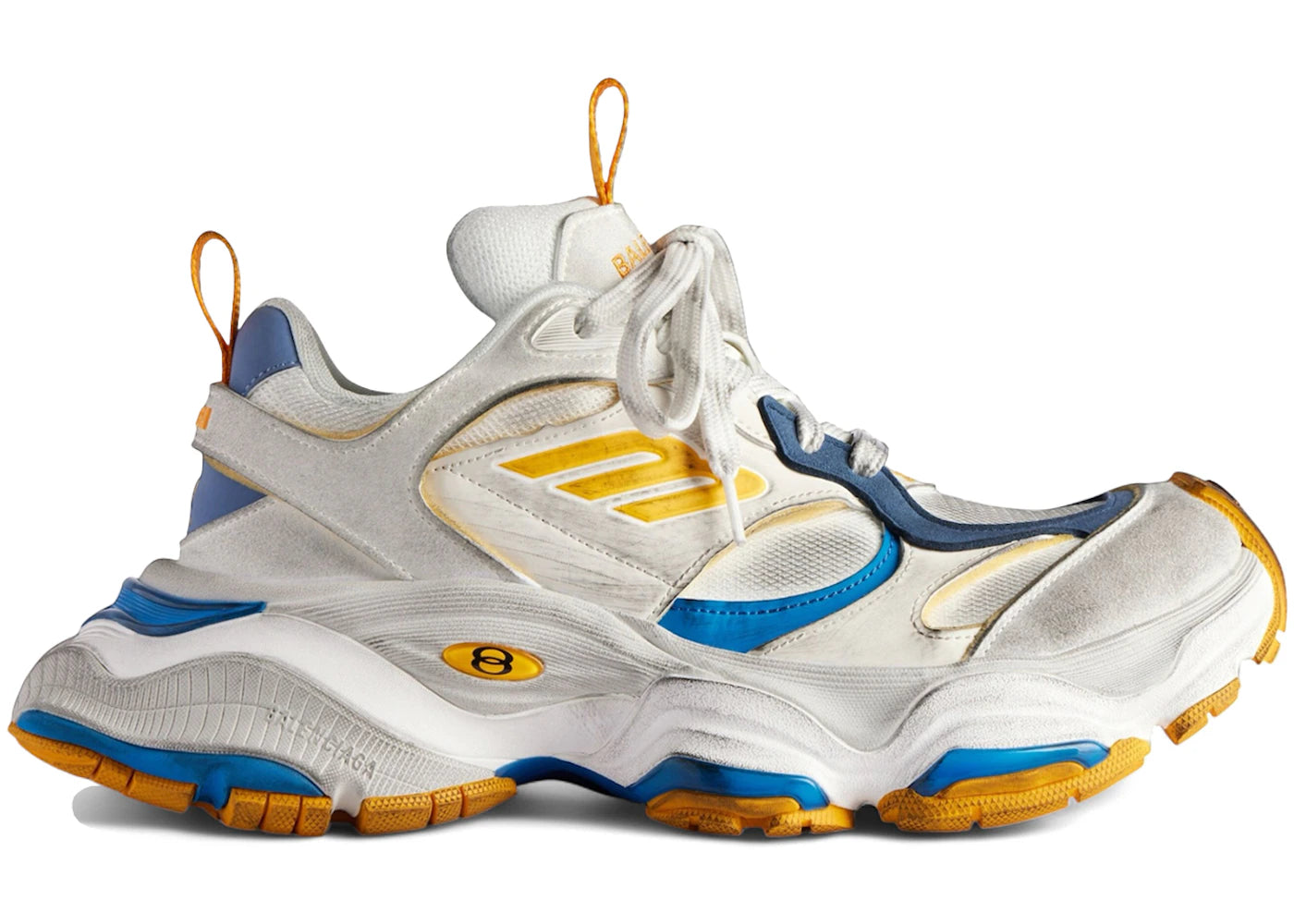 Balenciaga Cargo Worn-Out White Orange Blue