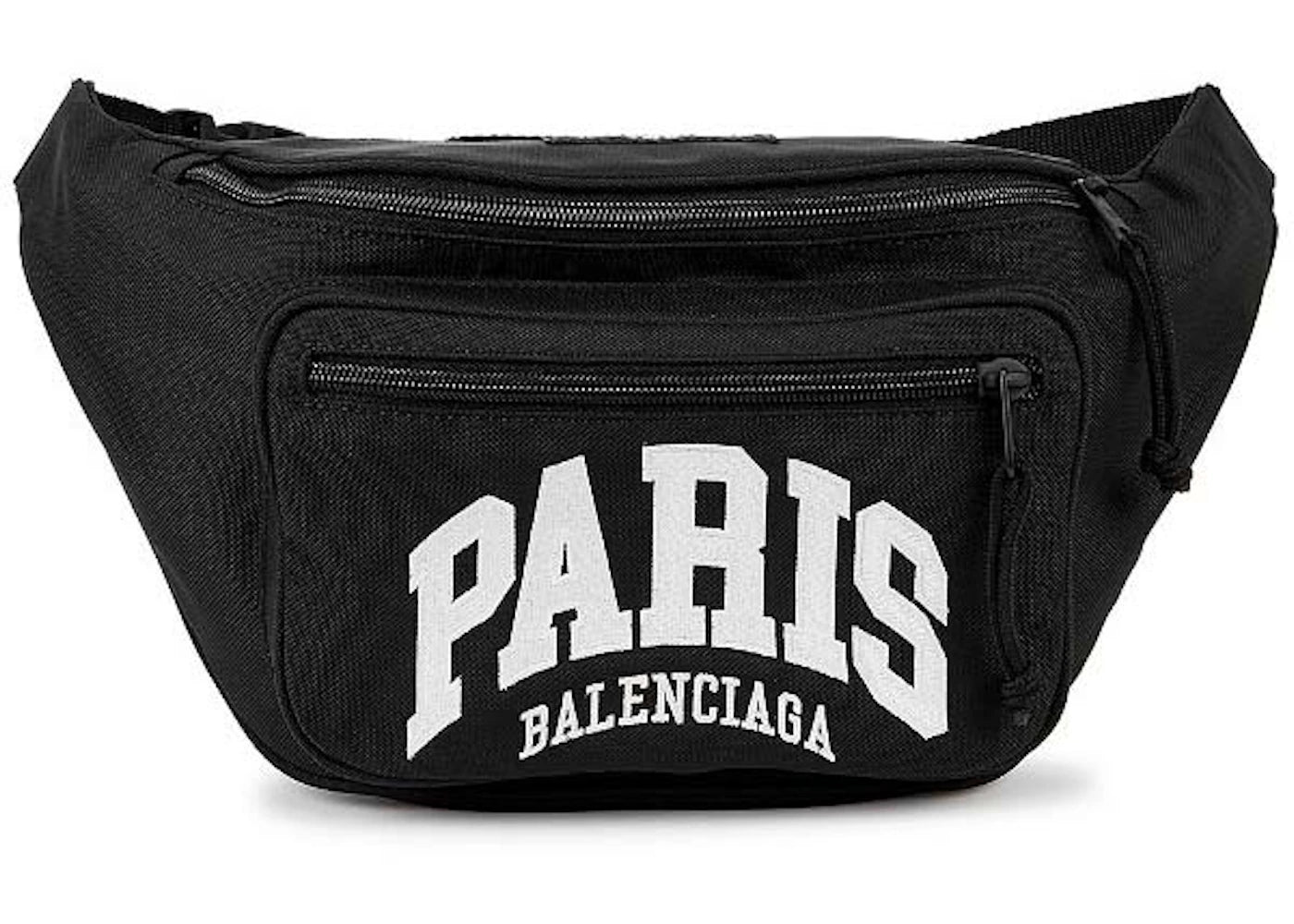 Balenciaga Cities Paris Explorer Nylon Belt Bag Black