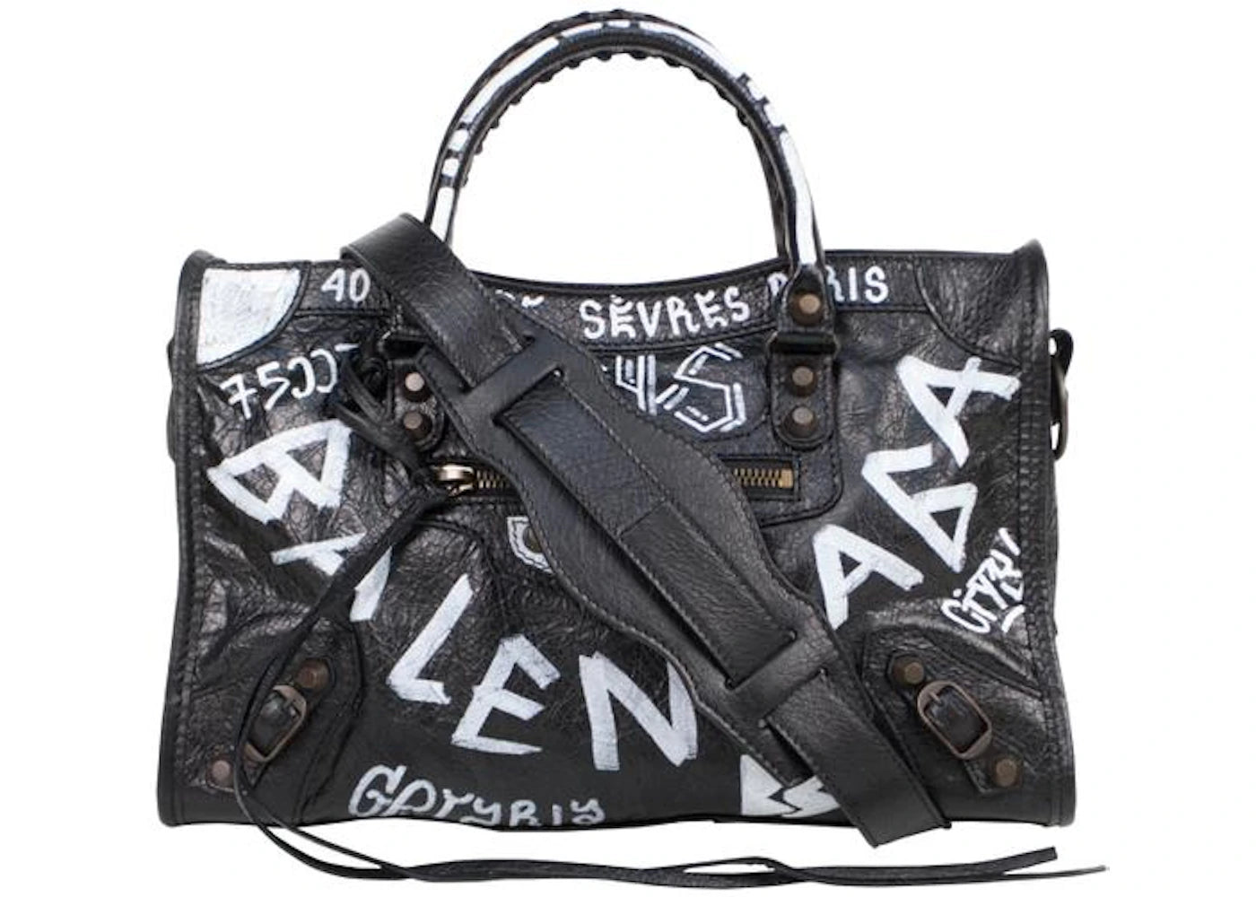 Balenciaga Classic City Arena Graffiti S Black/White