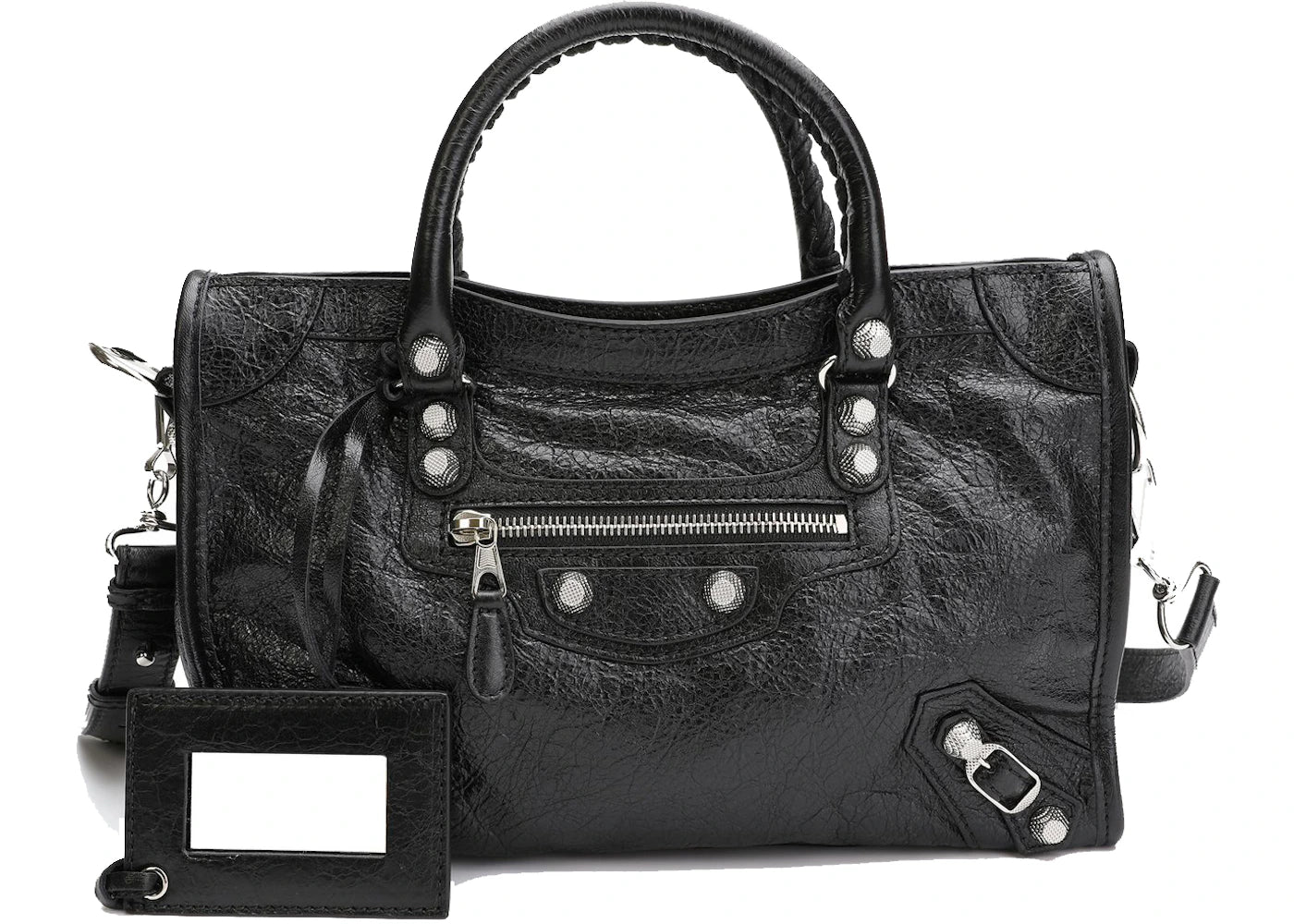 Balenciaga Classic Giant City Shoulder Bag Black