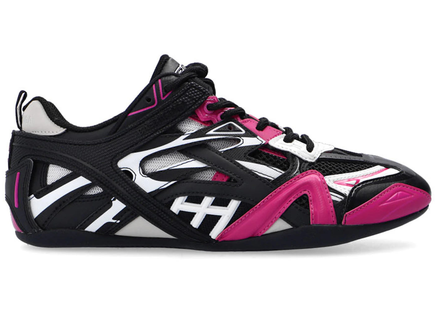 Balenciaga Closed Sneaker Black White Dark Pink