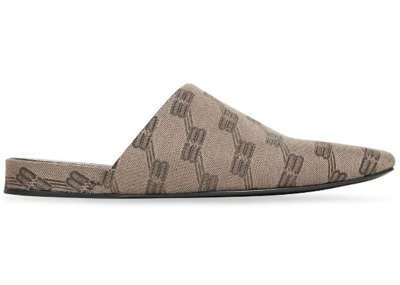 Balenciaga Cozy Jacquard Mules Brown