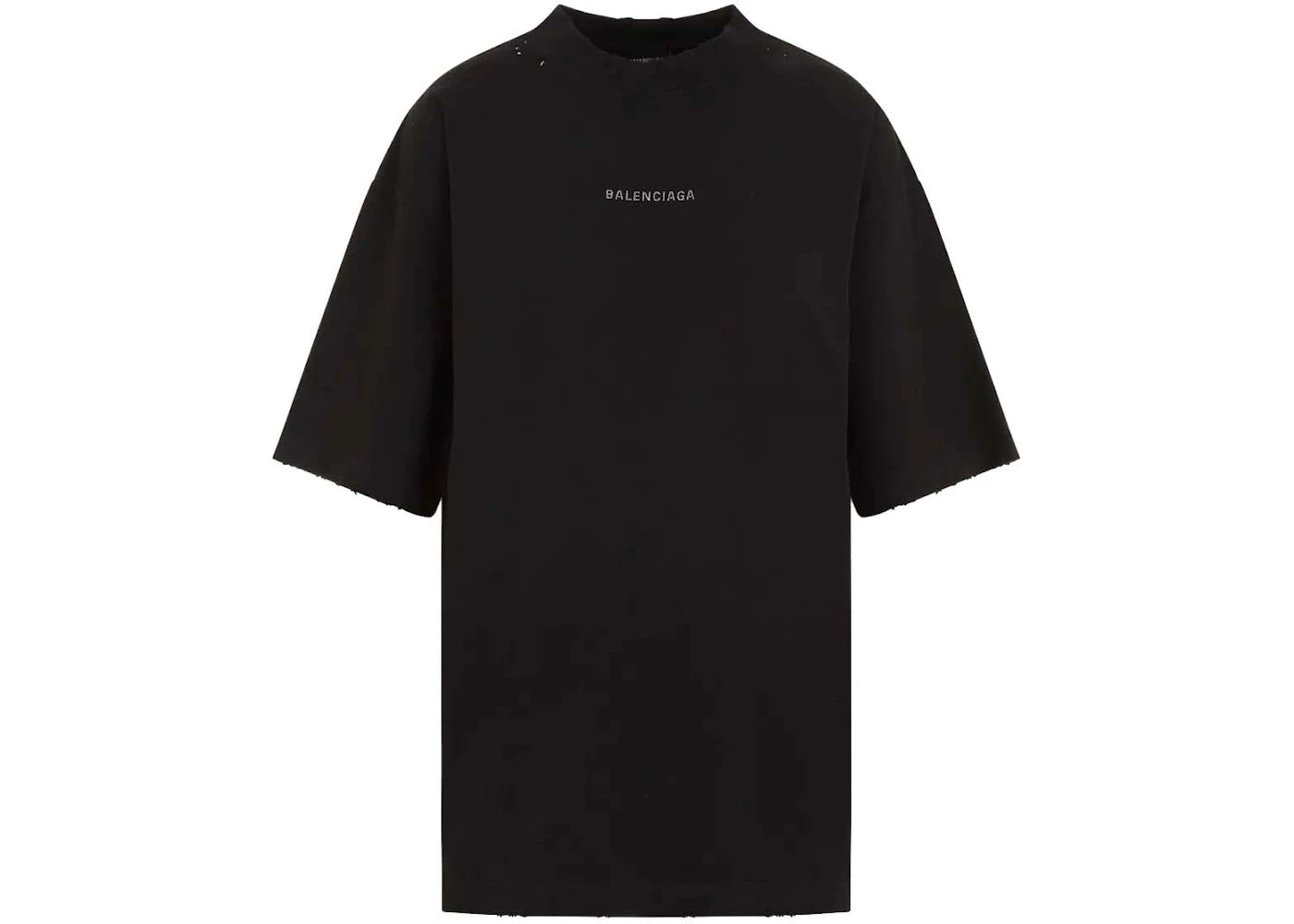 Balenciaga Crystal Logo T-Shirt Faded Black