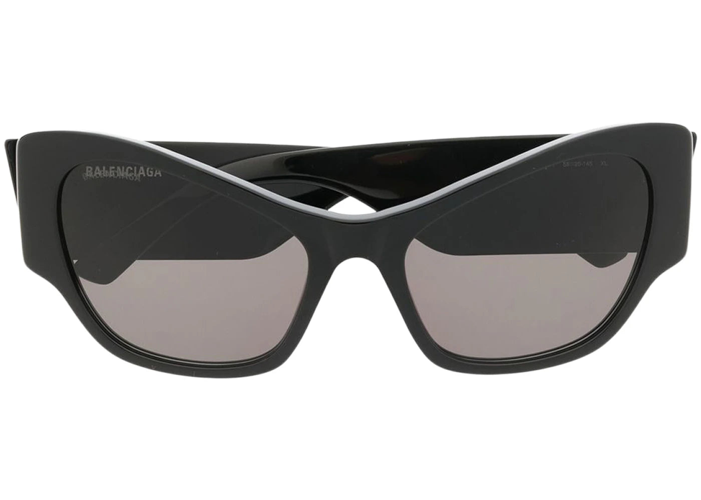 Balenciaga Eyewear cat-eye Logo Sunglasses Black/White (725213T0039)