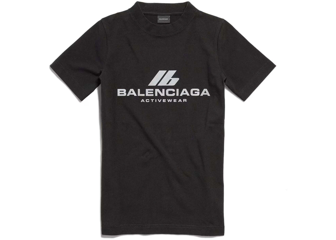 Balenciaga Fitted T-Shirt Faded Black