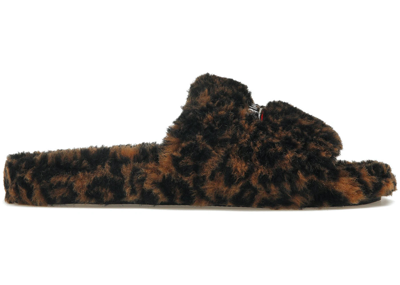 Balenciaga Furry Slide Leopard Brown Black