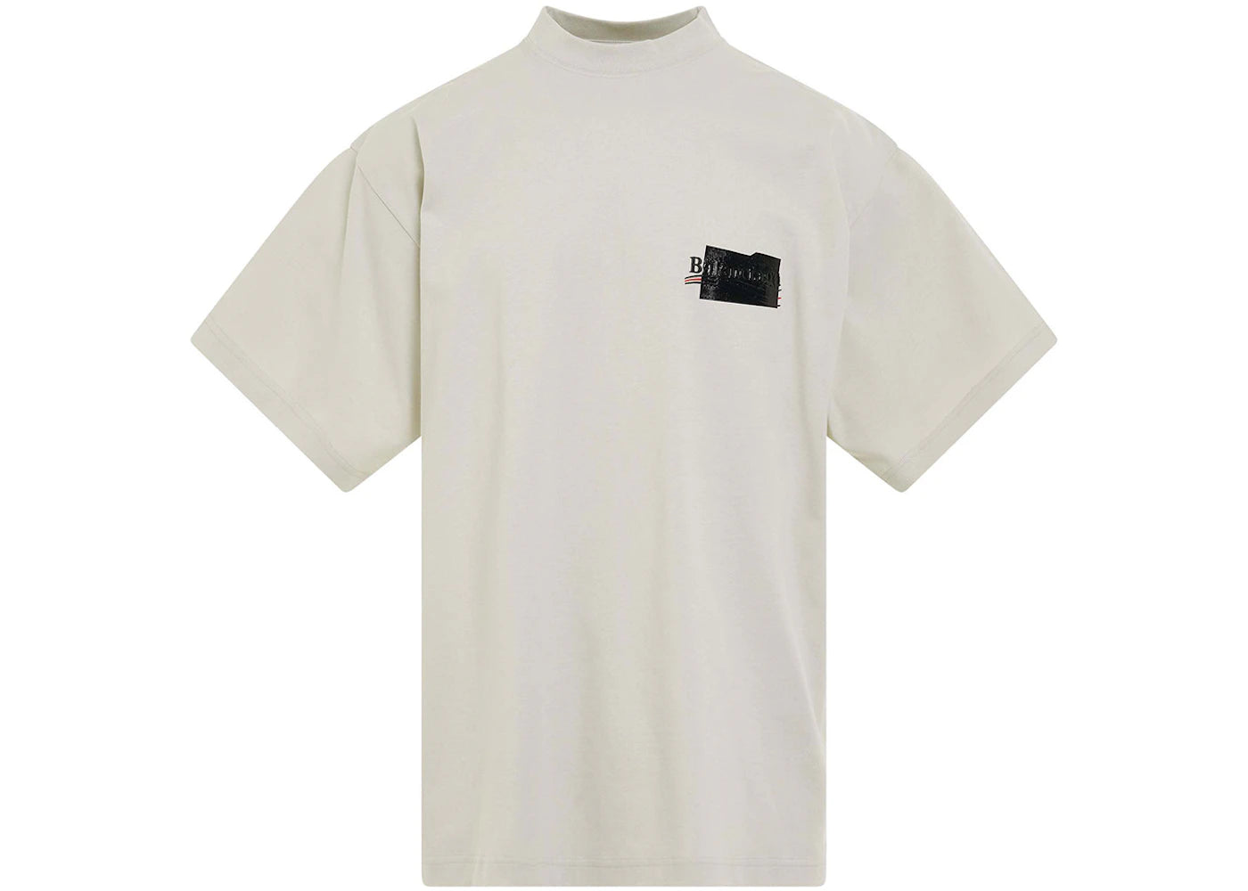 Balenciaga Gaffer Logo Large Fit T-Shirt Beige