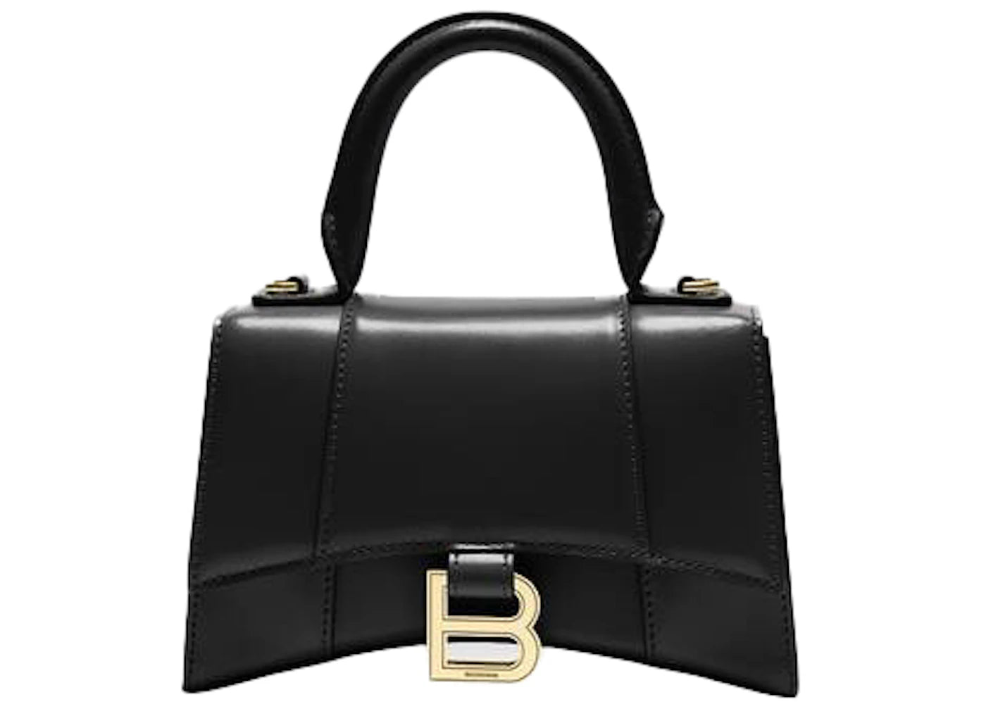 Balenciaga Hourglass Top Handle Bag Extra Small Black