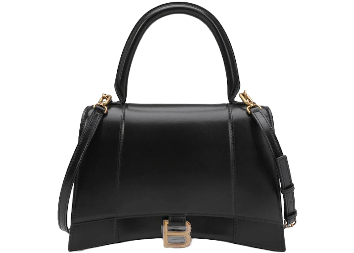 Balenciaga Hourglass Top Handle Bag Medium Black