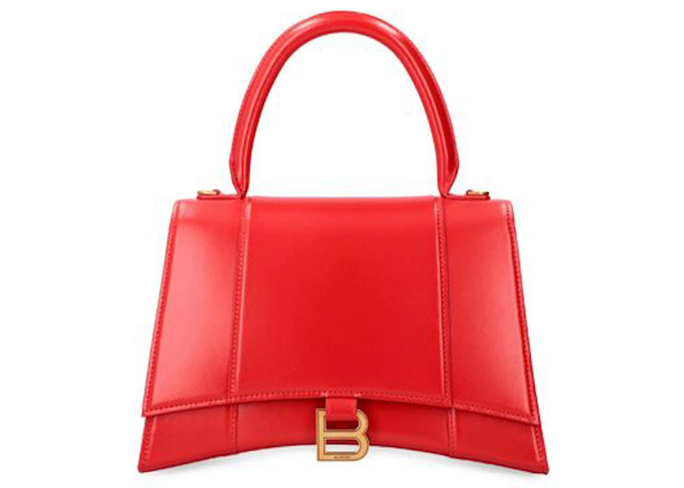 Balenciaga Hourglass Top Handle Bag Medium Bright Red