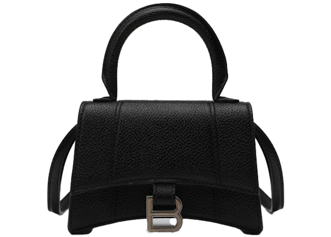 Balenciaga Hourglass Top Handle Bag Mini Black