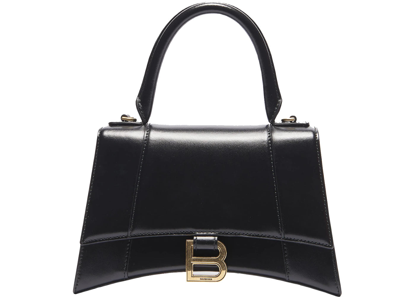 Balenciaga Hourglass Top Handle Small Black
